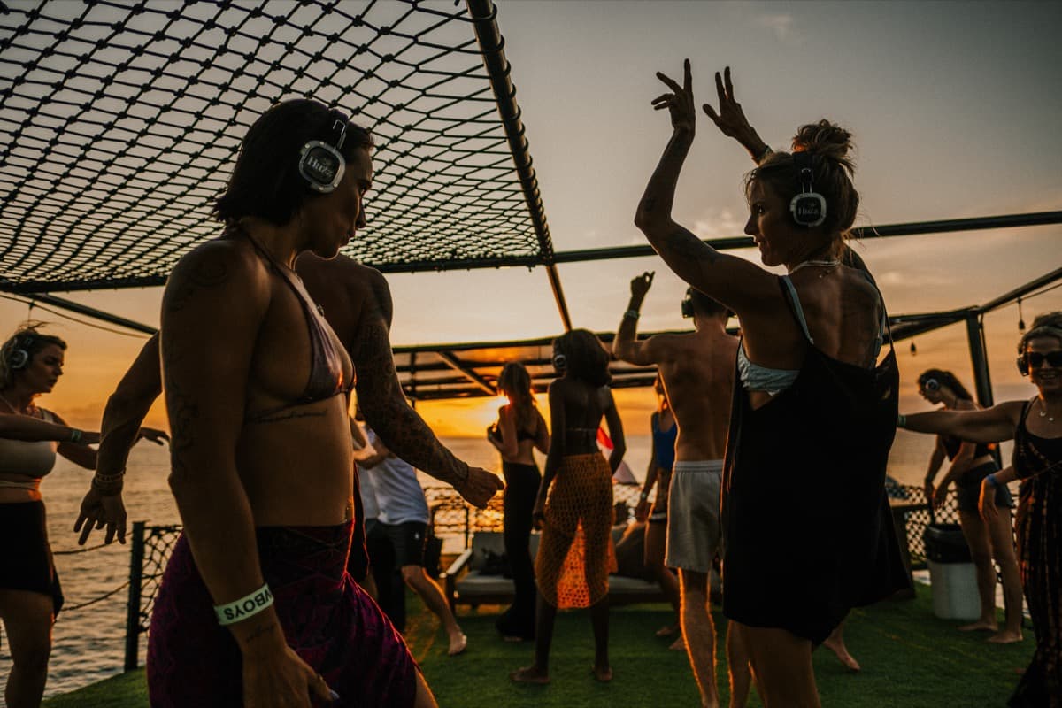 Silent disco experience